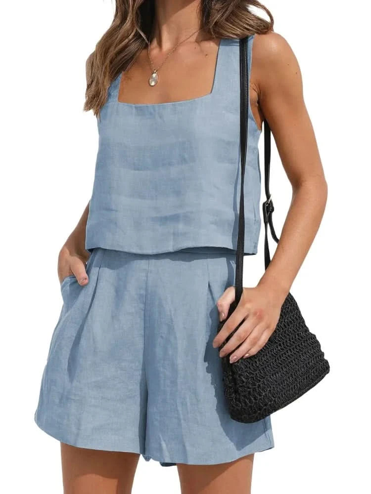 Elegantes, schickes, atmungsaktives Zweiteiler-Set aus Jacke und Shorts für Damen