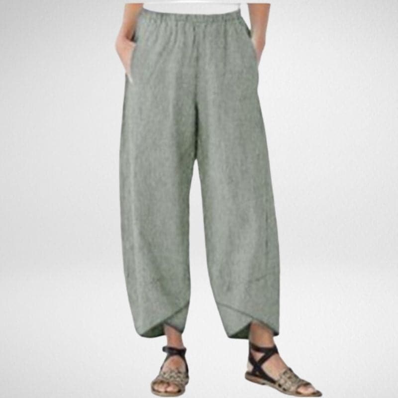 Johanna - Leichte Baumwollhose mit elastischem Taillenbund