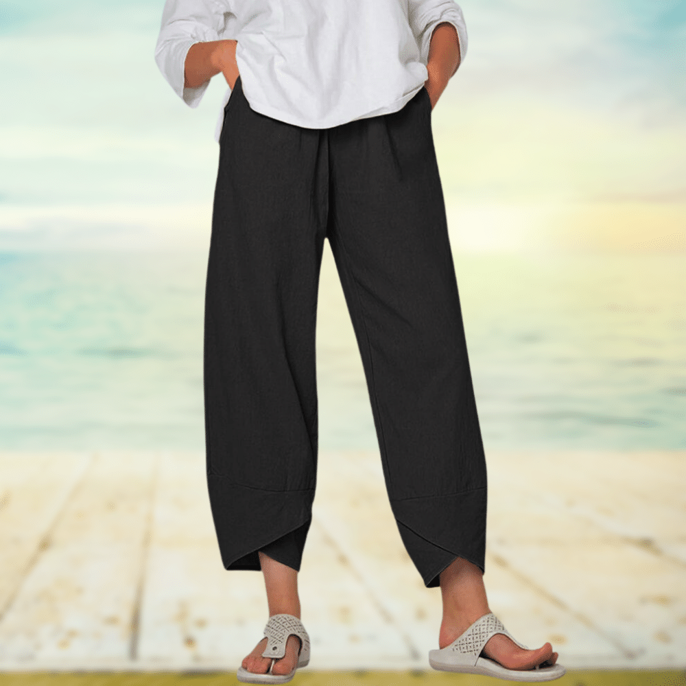 Johanna - Leichte Baumwollhose mit elastischem Taillenbund