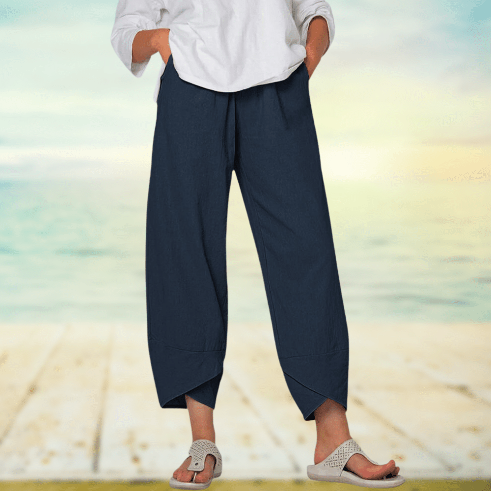 Johanna - Leichte Baumwollhose mit elastischem Taillenbund