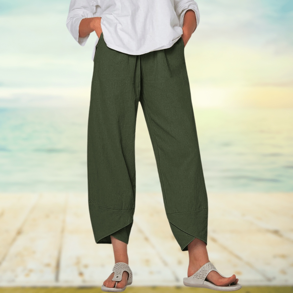 Johanna - Leichte Baumwollhose mit elastischem Taillenbund