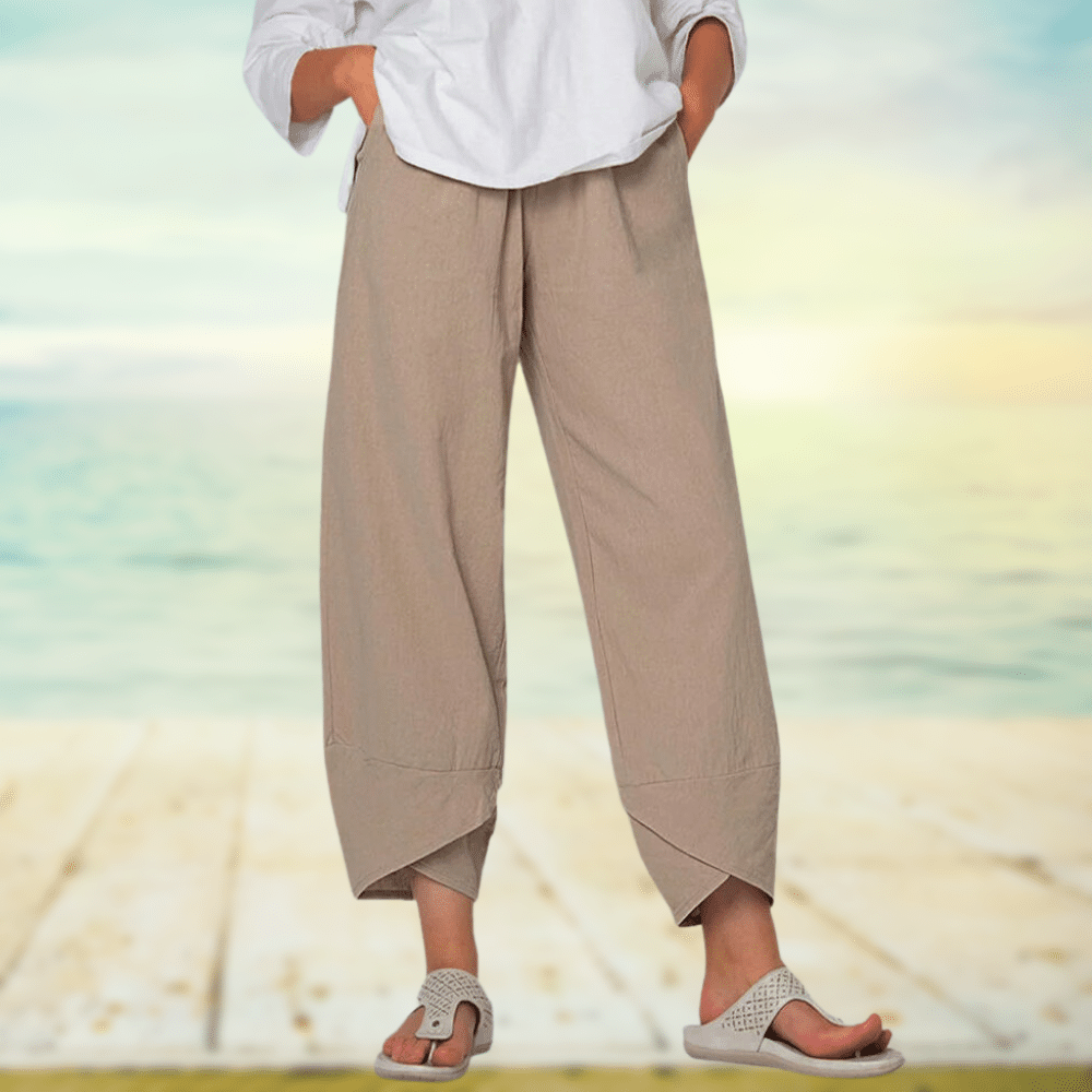 Johanna - Leichte Baumwollhose mit elastischem Taillenbund