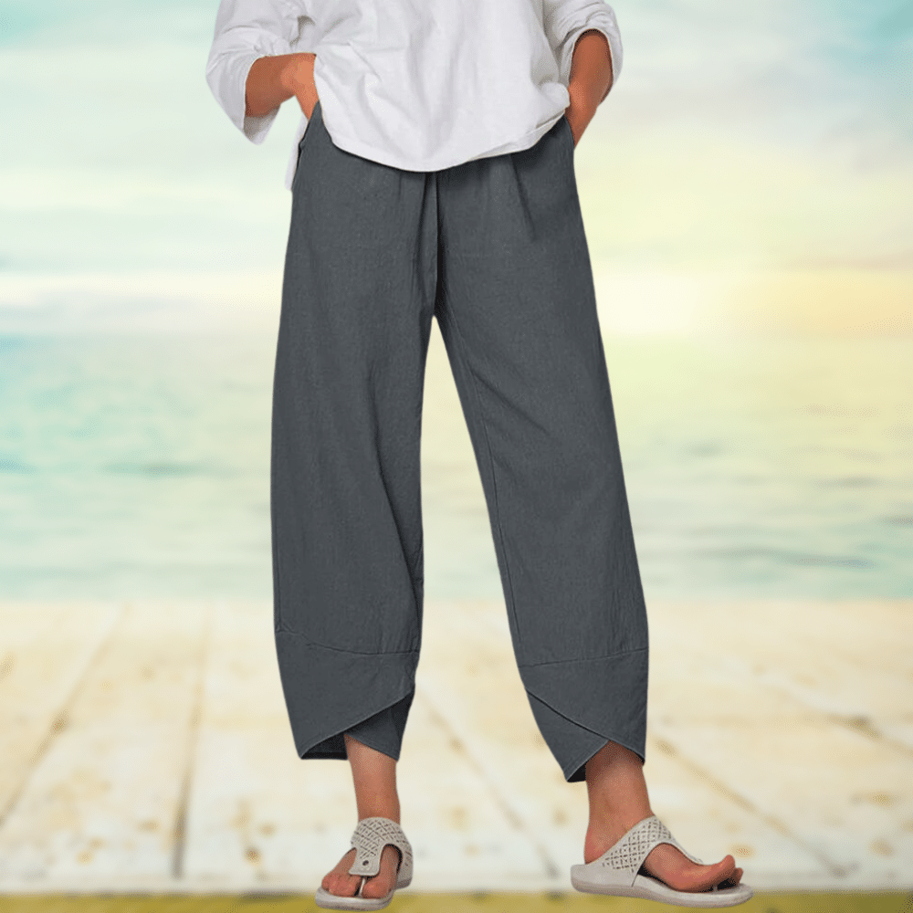 Johanna - Leichte Baumwollhose mit elastischem Taillenbund