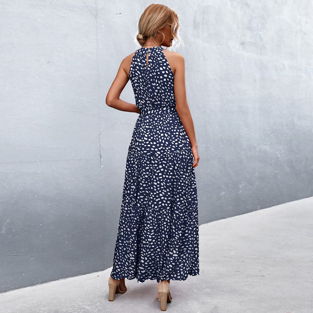 Karina – Stylisches, ärmelloses Sommerkleid mit Leopardenmuster