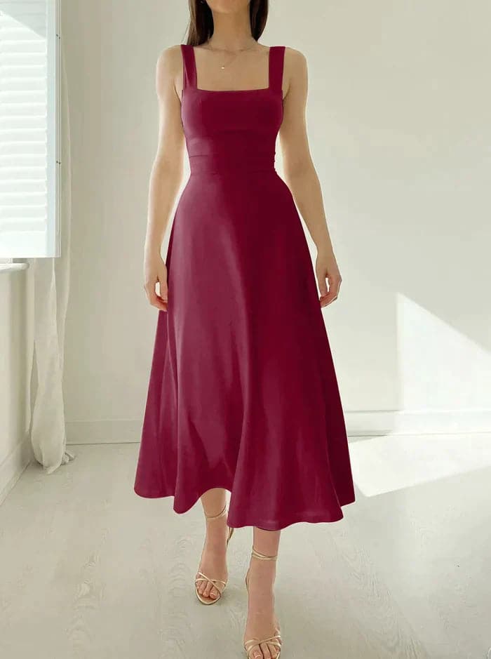 Jette - Elegantes, einfarbiges Kleid