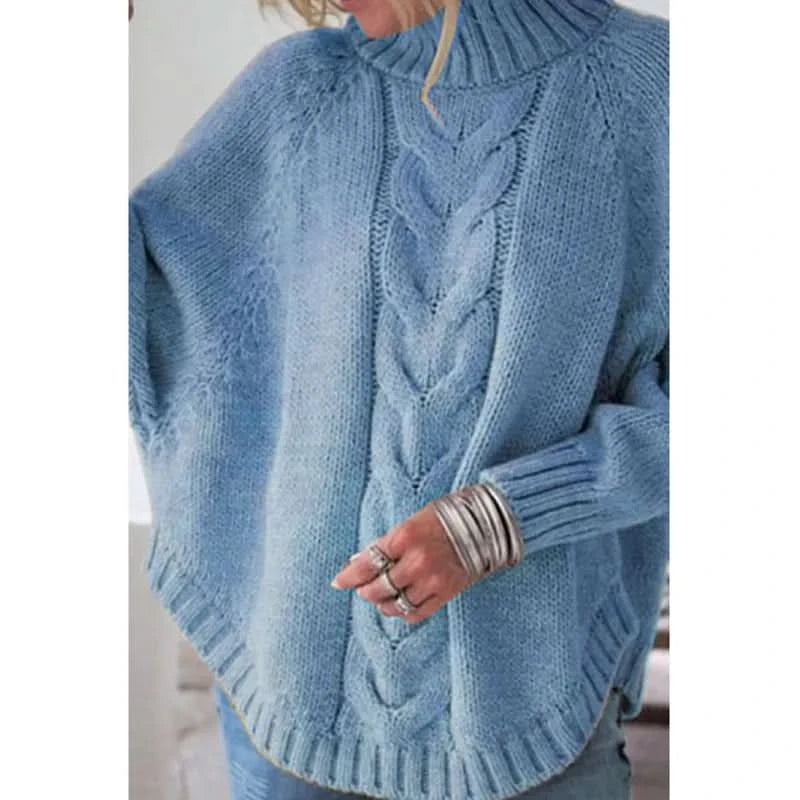 Gemütlicher Strick-Kabelpullover für Damen