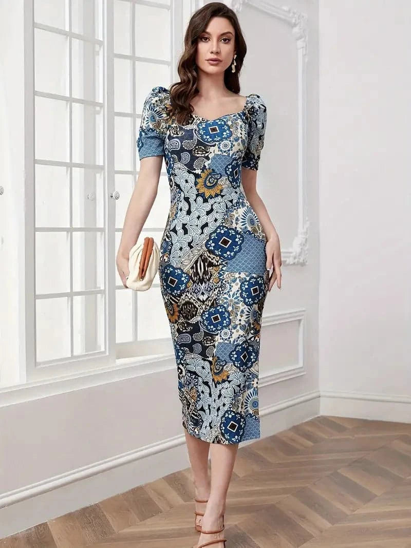 Nele - Elegantes Kleid mit Blumen