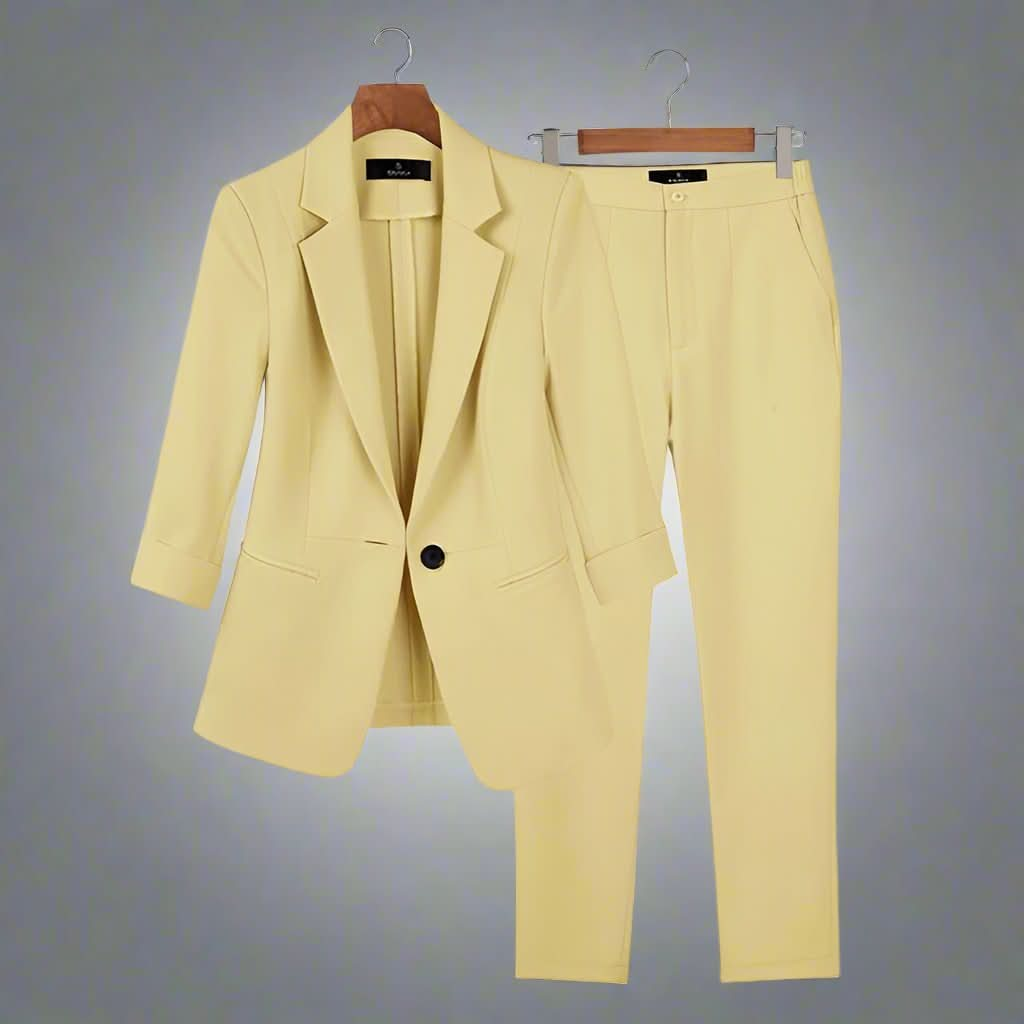 Schickes, vielseitiges und stilvolles Blazer-Hosen-Set für Damen