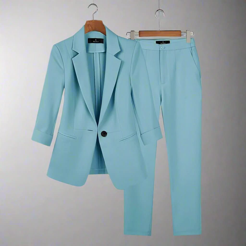 Schickes, vielseitiges und stilvolles Blazer-Hosen-Set für Damen