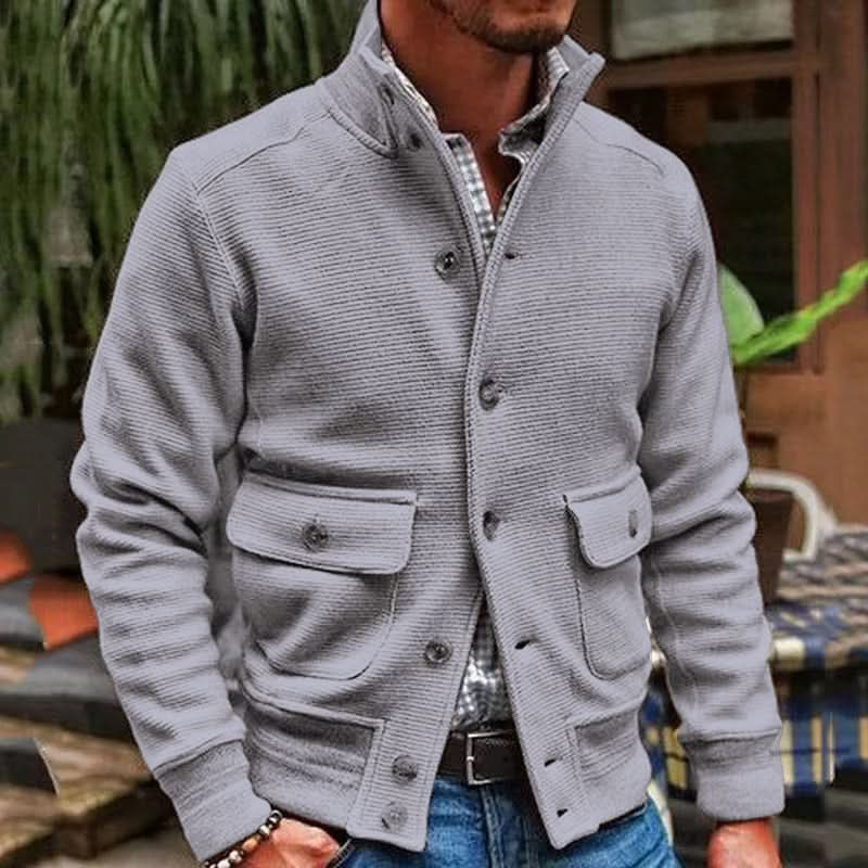 Stilvolle und bequeme Jacke mit hohem Kragen – elegant und modisch für Herren