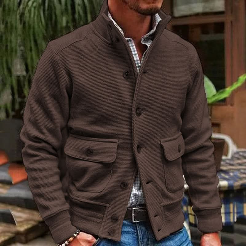 Stilvolle und bequeme Jacke mit hohem Kragen – elegant und modisch für Herren