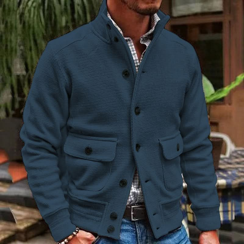 Stilvolle und bequeme Jacke mit hohem Kragen – elegant und modisch für Herren