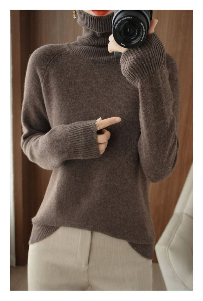 Zeitloser Soft-Touch-Rollkragenpullover für Frauen