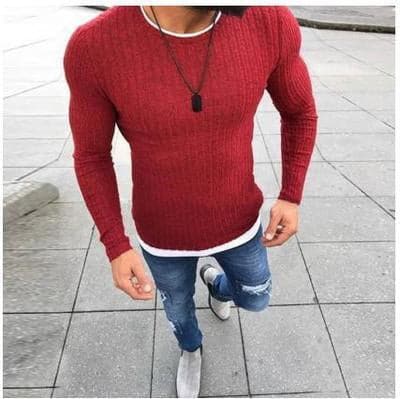 Frederik - Slim-Fit Pullover in hoher Qualität