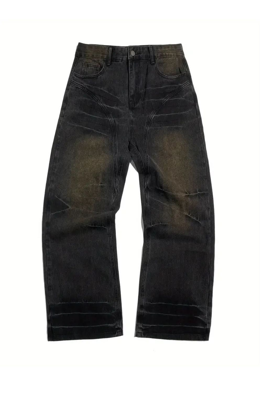 Distressed Wide-Leg Jeans für Männer - Lässiger Street-Style