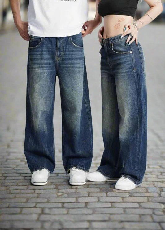 Modische Jeans mit weitem Bein für Männer und Frauen - stilvoller Komfort für jede Gelegenheit