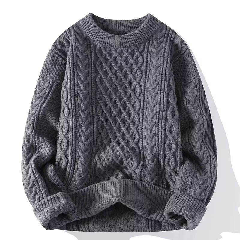 Warmer Zopfstrickpullover für Herbst und Winter für Frauen