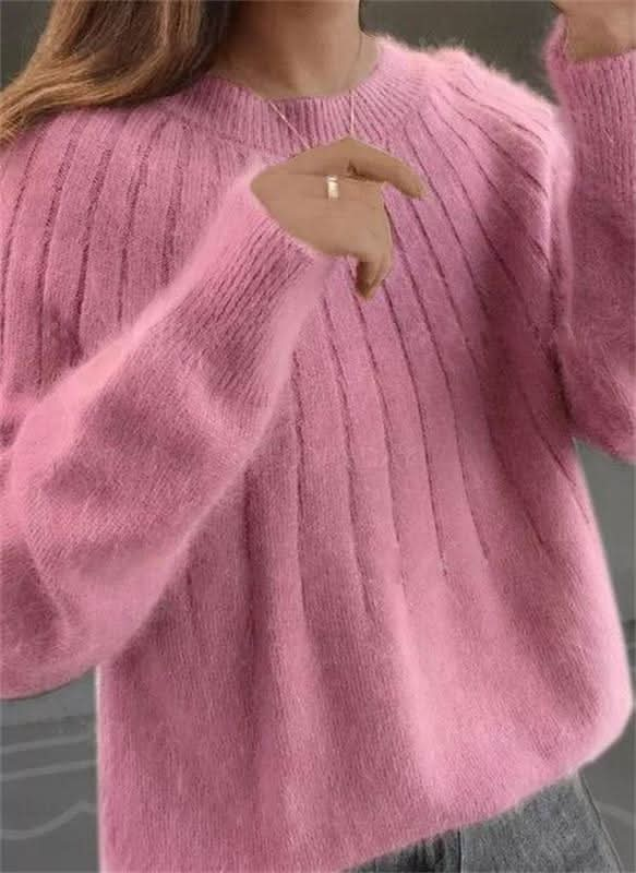 Gemütliche Freude Oversized Strickpullover, Komfortabel und Schick für Frauen