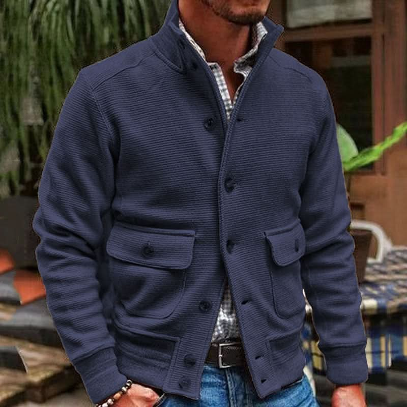 Stilvolle und bequeme Jacke mit hohem Kragen – elegant und modisch für Herren