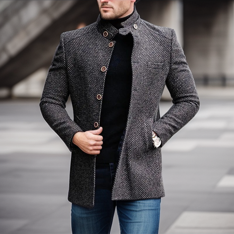 Gemütliche, langlebige Retro-Strickjacke für Herren