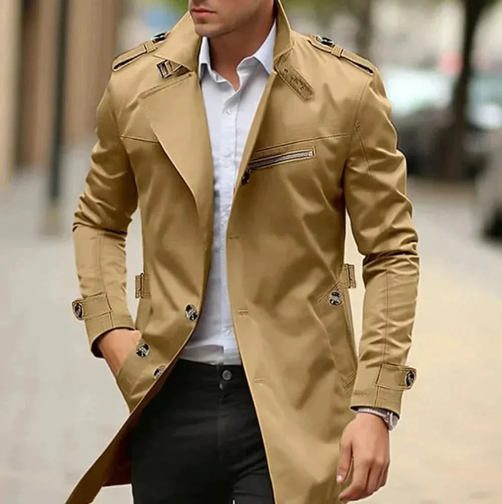 Moderner Trenchcoat  – elegant, stilvoll und komfortabel für Herren