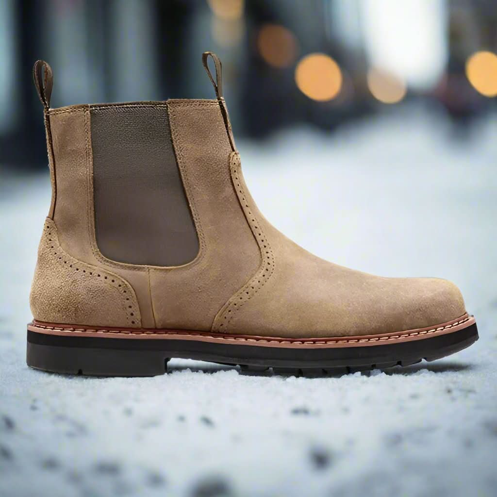 Füge Eleganz hinzu: Klassische Suede-Chelsea-Boots für Damen