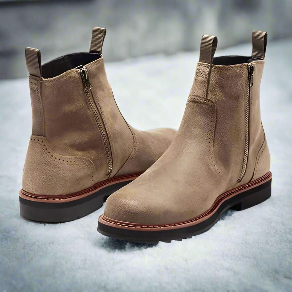 Füge Eleganz hinzu: Klassische Suede-Chelsea-Boots für Damen