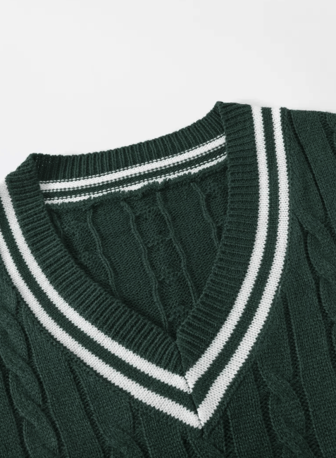 Luxuriöser Strickpullover mit Zopfmuster für Männer