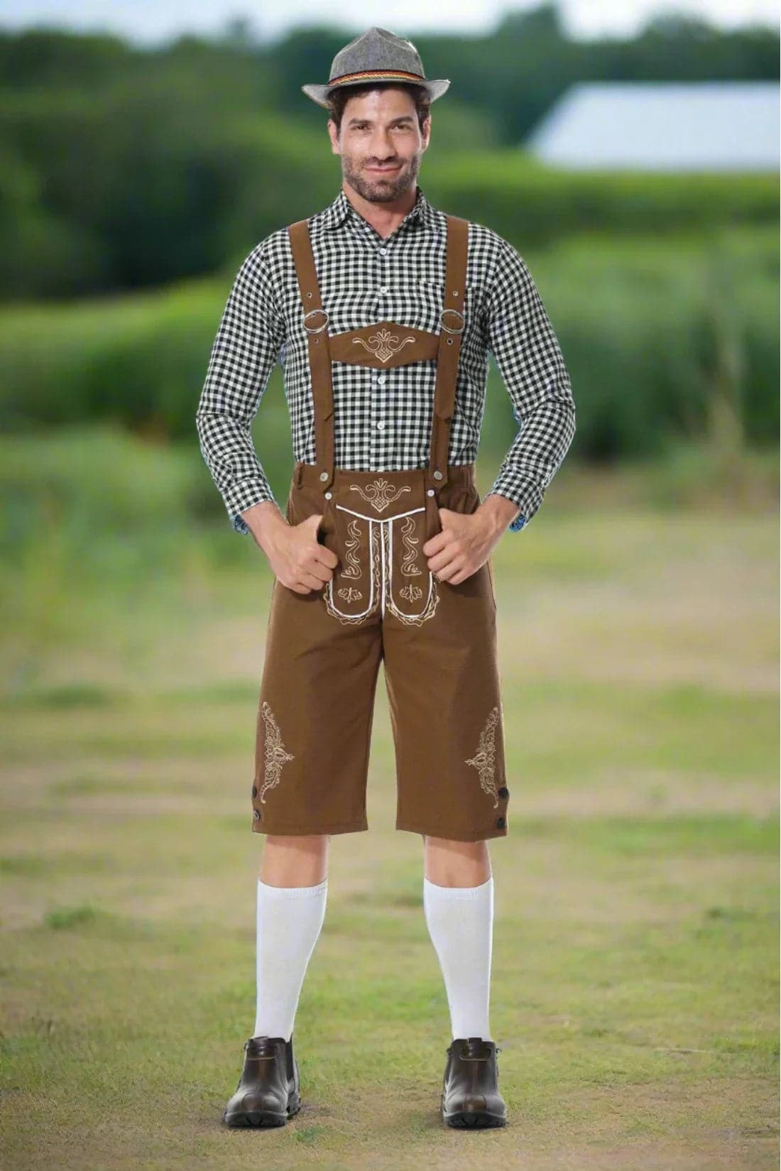 Markus- Männliches Oktoberfest Leder hosen Kostüm