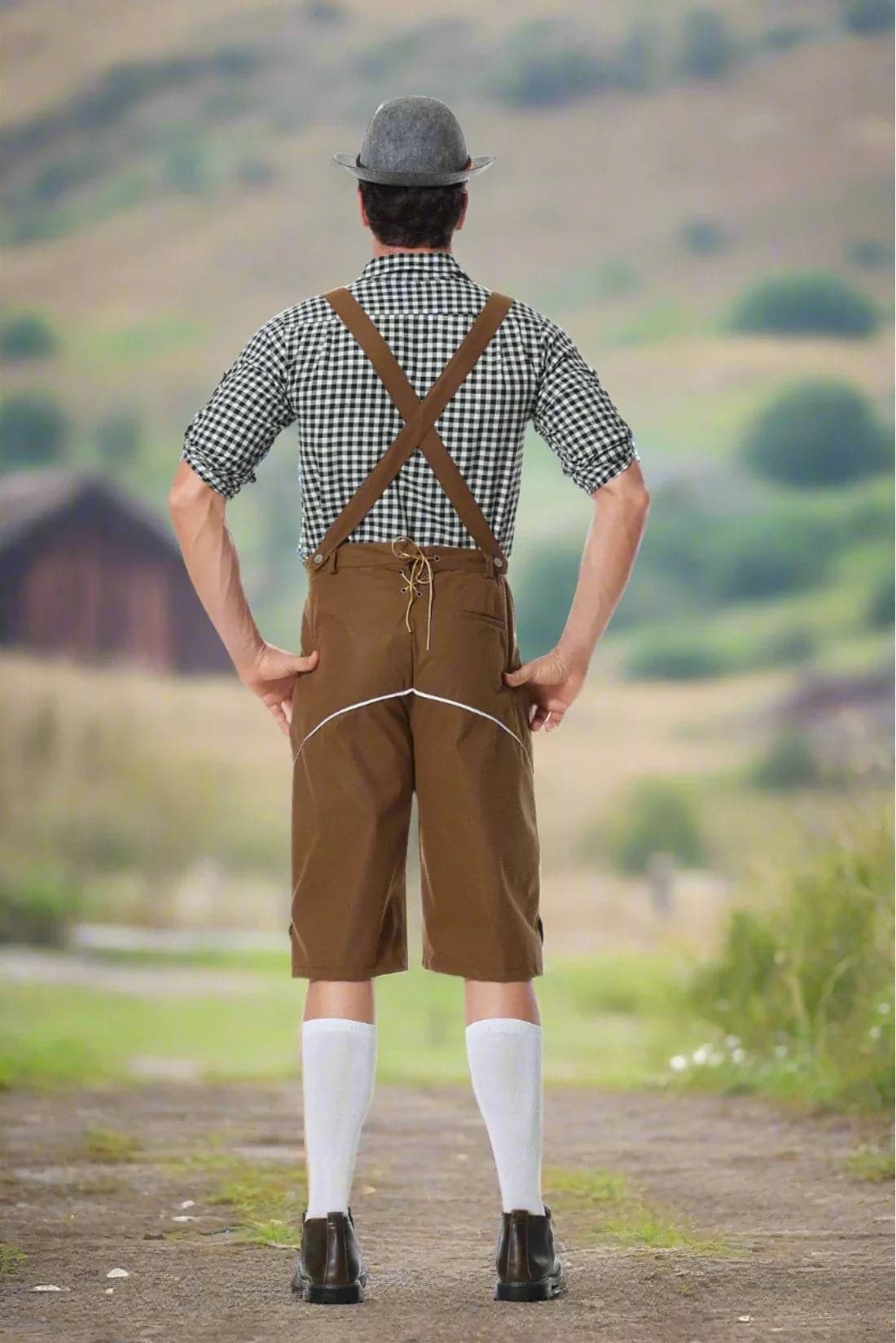 Markus- Männliches Oktoberfest Leder hosen Kostüm