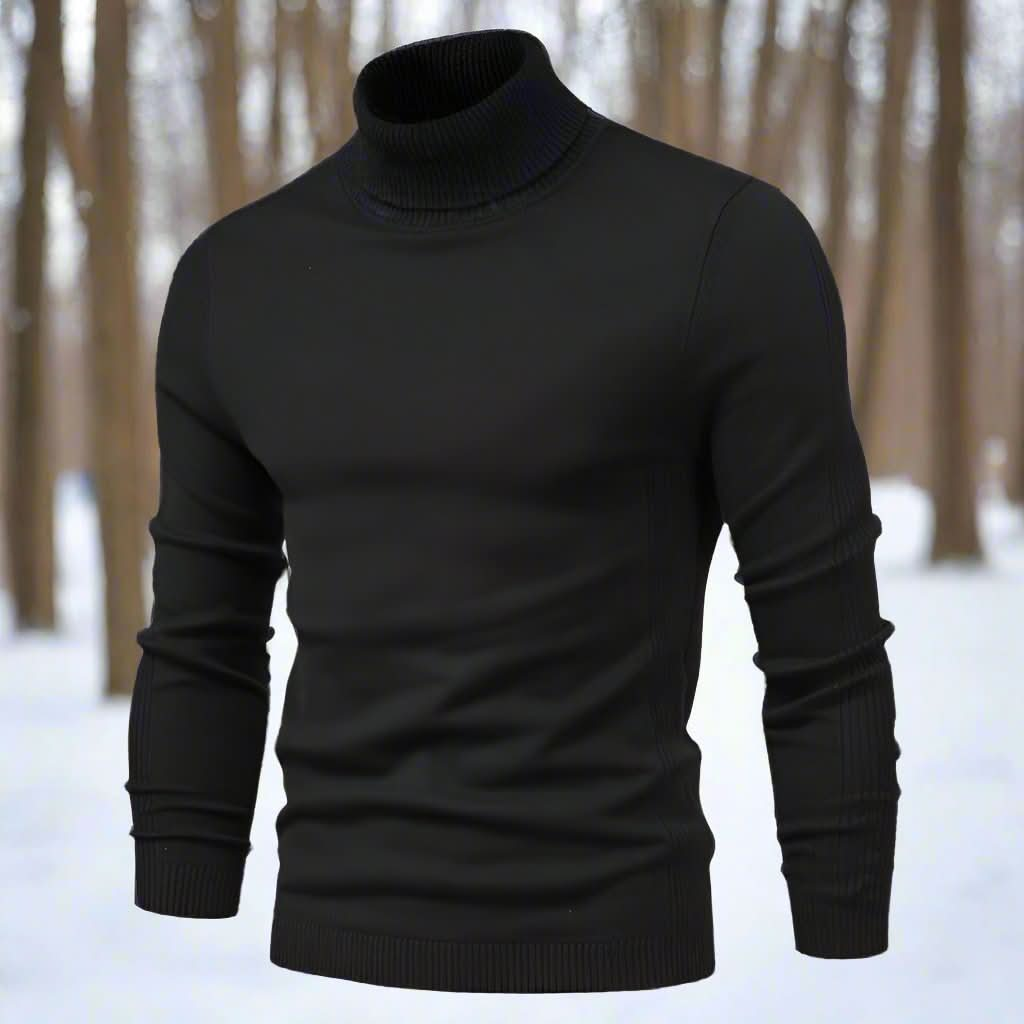 Gemütlicher Turtleneck-Pullover für Einen Stilvollen Winter für Herren