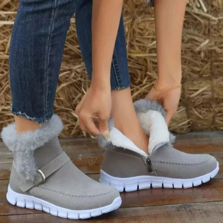 Wasserdichte Winterstiefel mit Pelzfutter – warm und gemütlich  für Damen