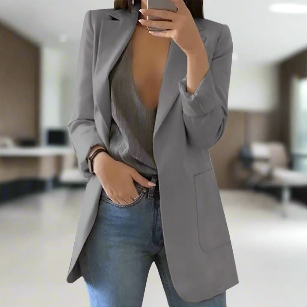 Zeitloser schwarzer Blazer für Frauen