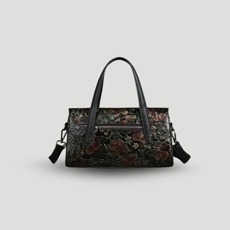 Anspruchsvolle Handtasche mit floralen Details für Frauen