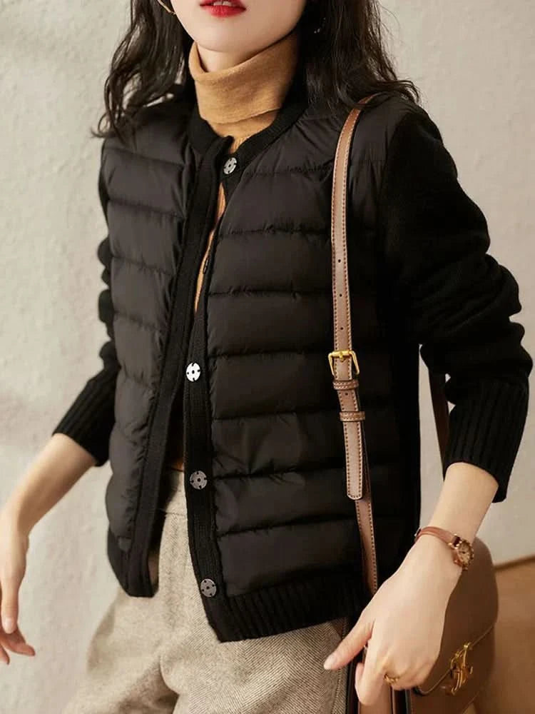 Gemütlicher Chic Puffer-Cardigan für Herbst für Damen