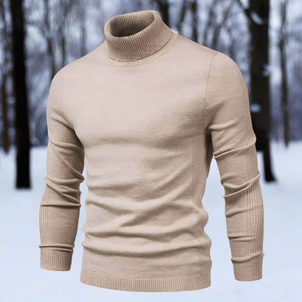 Gemütlicher Turtleneck-Pullover für Einen Stilvollen Winter für Herren