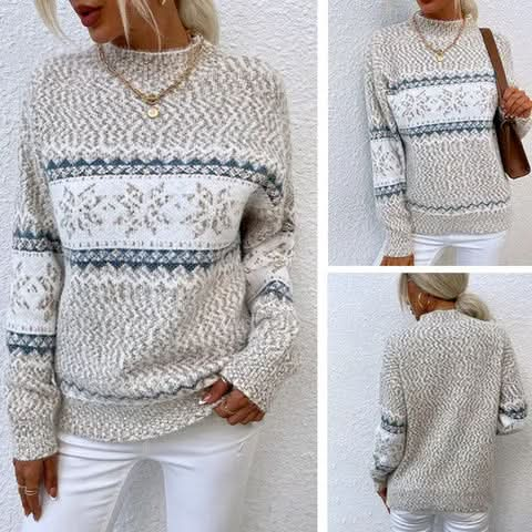 Gemütlicher Winter-Wunderland-Pullover für Damen