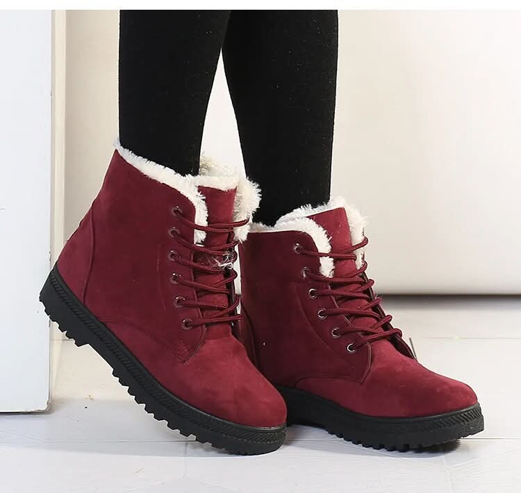 Bequeme, modische und warme Winterstiefel für Damen