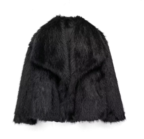 Luxuriöser Faux-Fur-Mantel für die moderne Frau