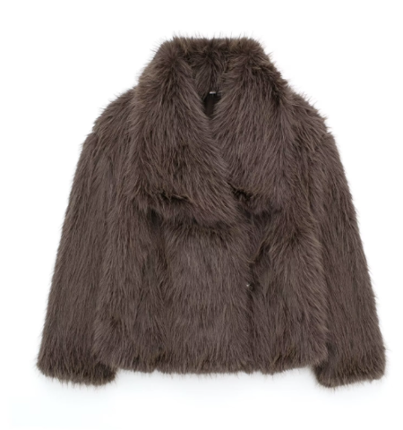 Luxuriöser Faux-Fur-Mantel für die moderne Frau