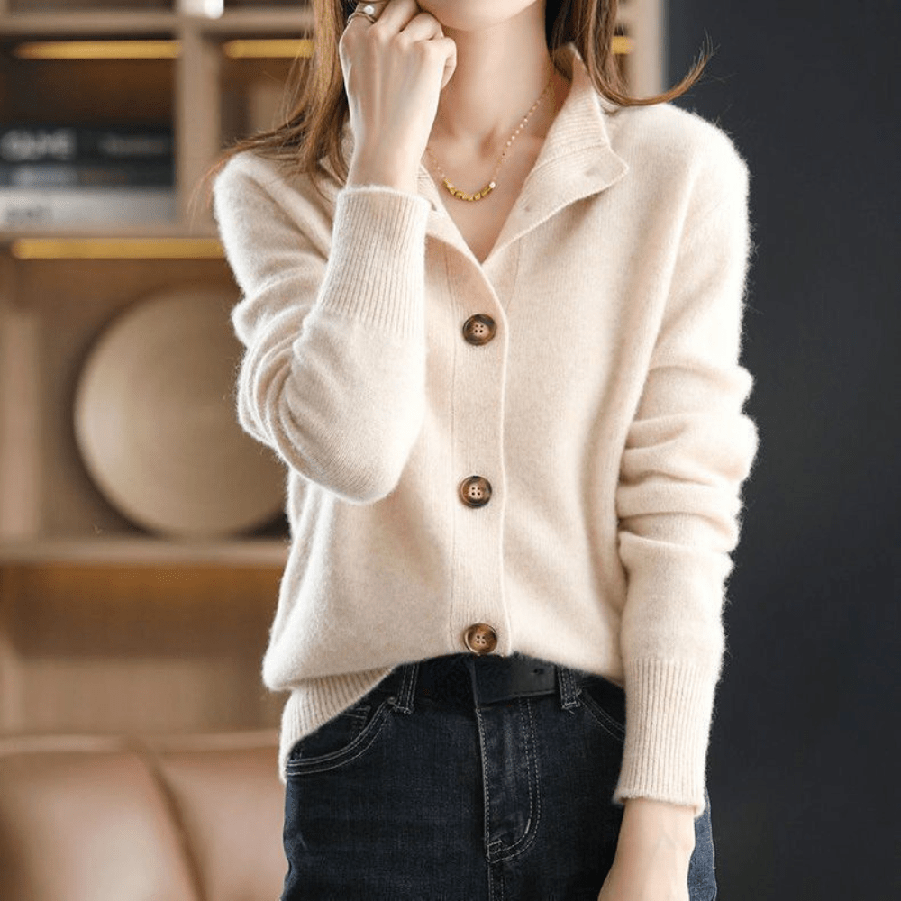 Elegante Strickjacke für Frauen, die Mode und Entspannung verbindet