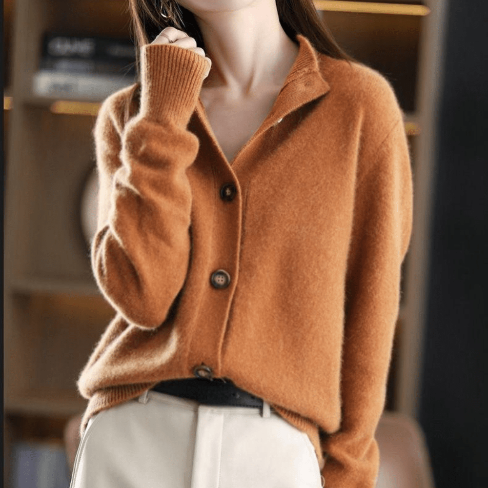 Elegante Strickjacke für Frauen, die Mode und Entspannung verbindet