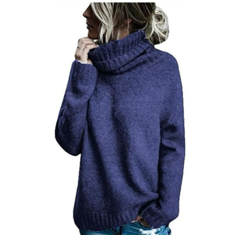 Eleganter, plüschiger und flexibler Rollkragenpullover für Damen