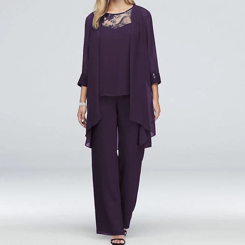 Nathalie - Elegantes dreiteiliges Baumwollset