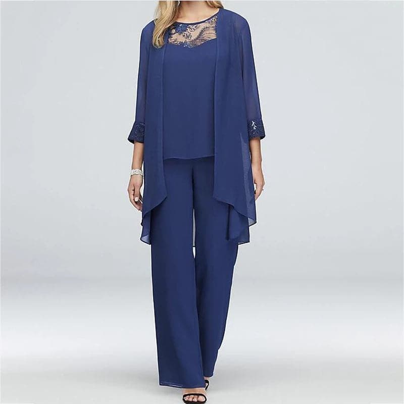 Nathalie - Elegantes dreiteiliges Baumwollset