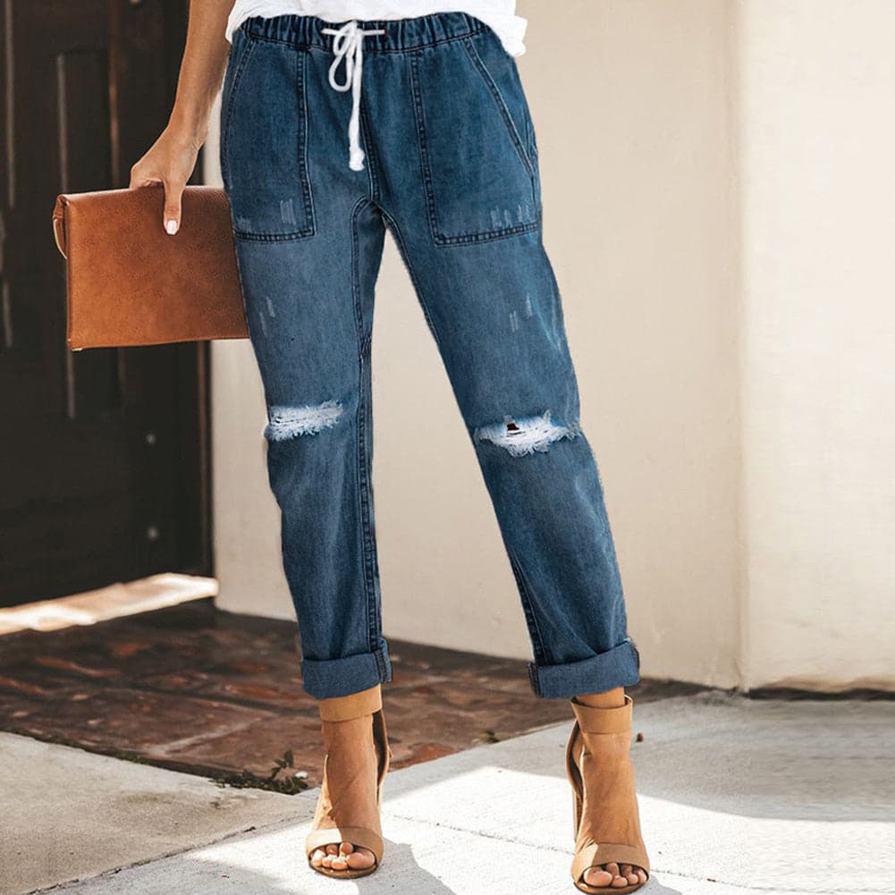 Vanessa - Modische Jeans mit elastischem Taillenbund