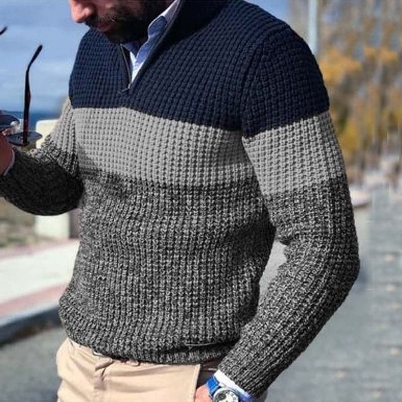 Alfons - Klassischer Strickpullover aus grobem Strick