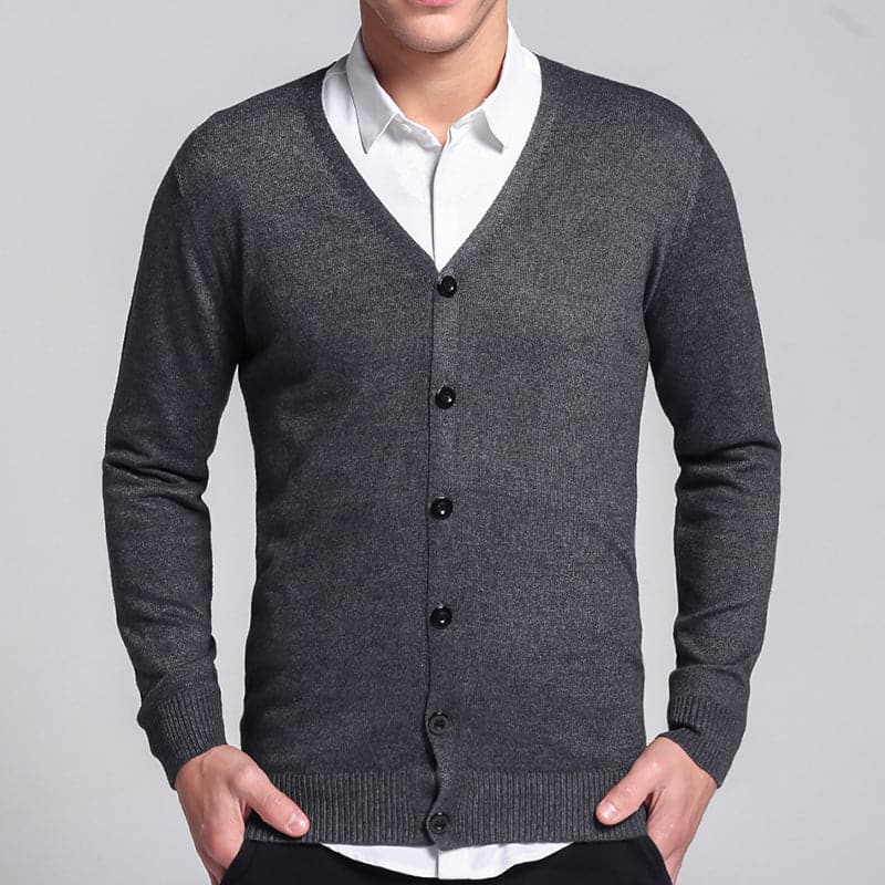 Bastian - Klassischer Cardigan mit Knopfleiste