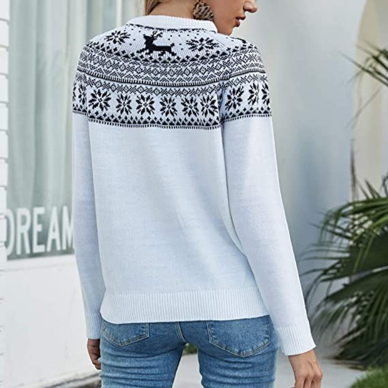 Sabine - Warmer Pullover mit stilvolllem Muster