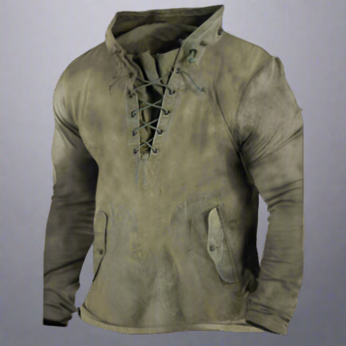 Julian - Warmer, robuster Pullover mit Seitentaschen
